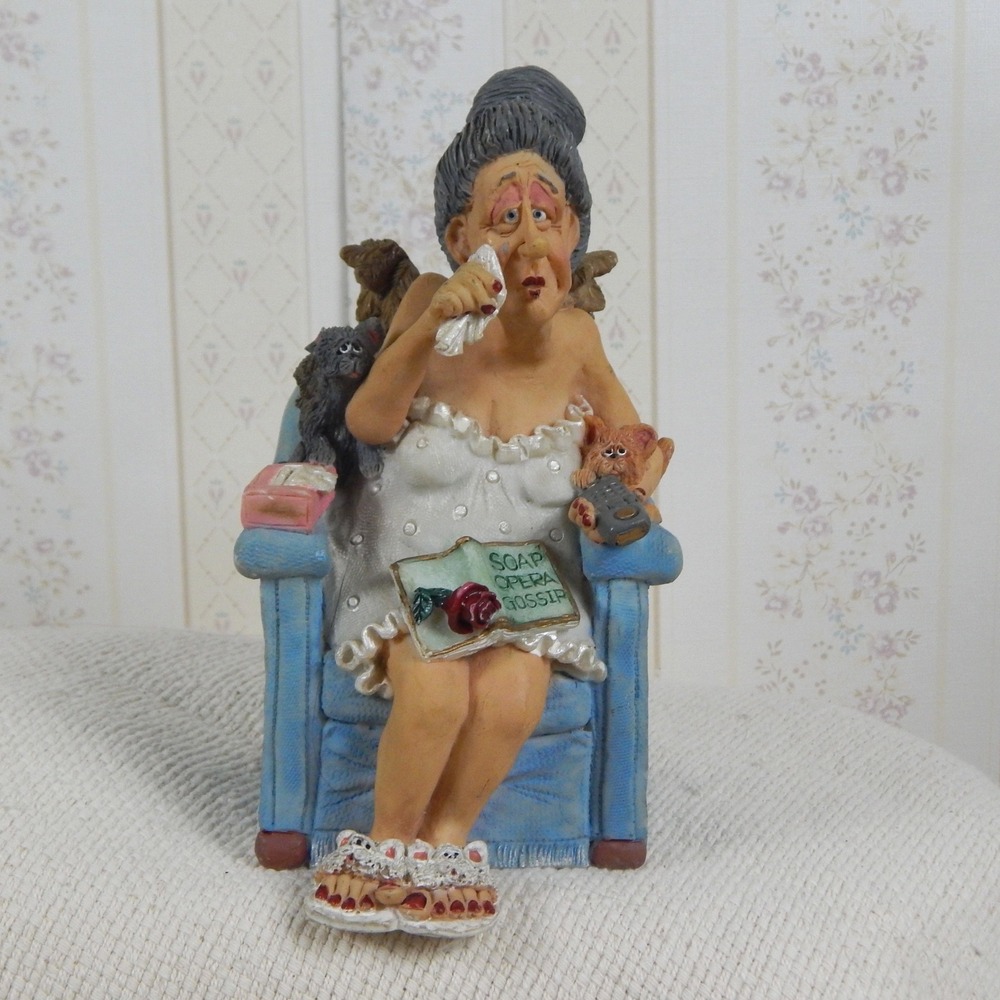 Vintage RAZ Imports Francine Guardian Grannies Doug Harris 1998 Angel Figurine